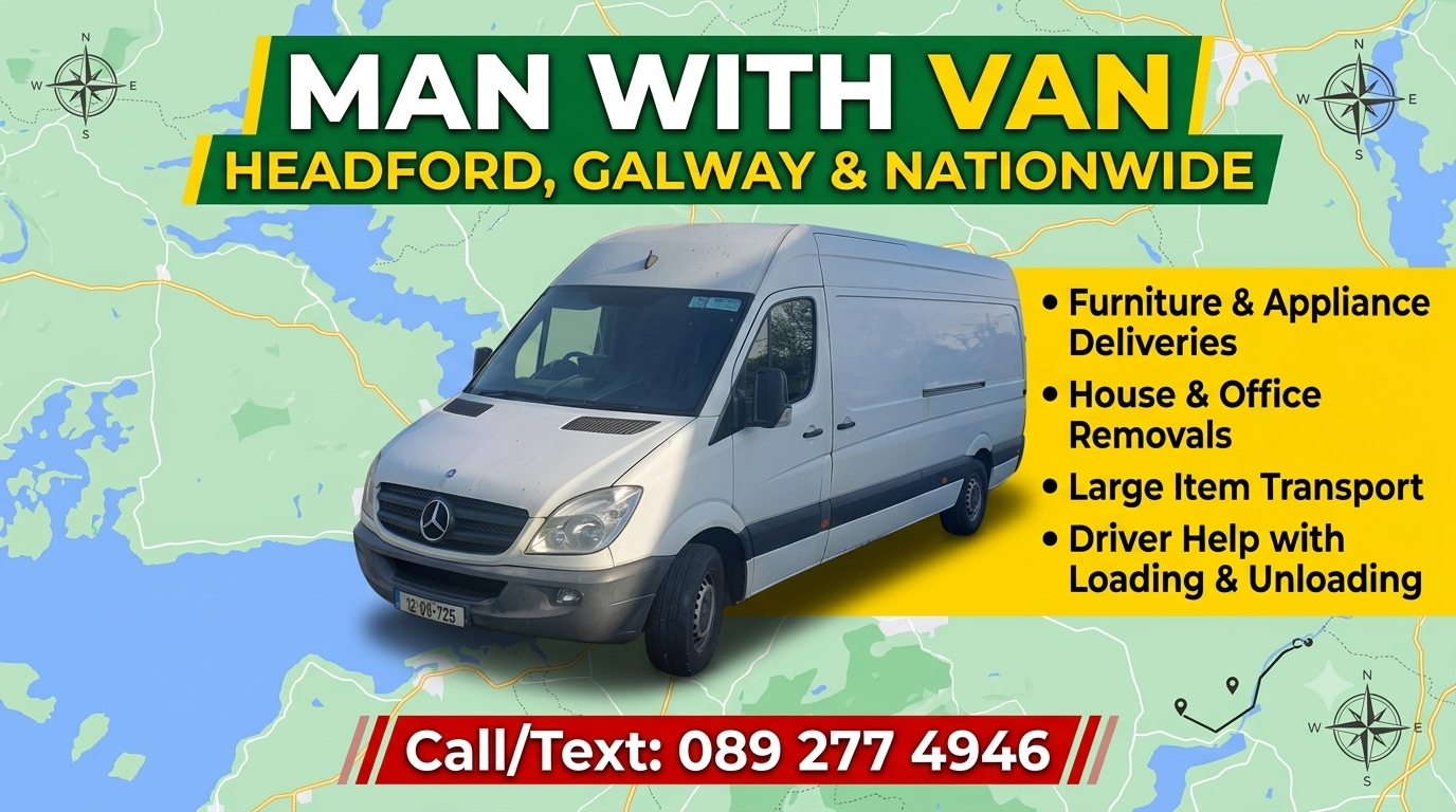 Man with a Van Transport Service Galway
